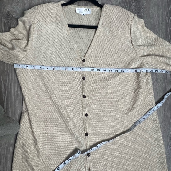 St. John Collection Marie Gray Blazer Jacket- 14 - Picture 7 of 9